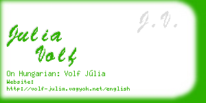 julia volf business card